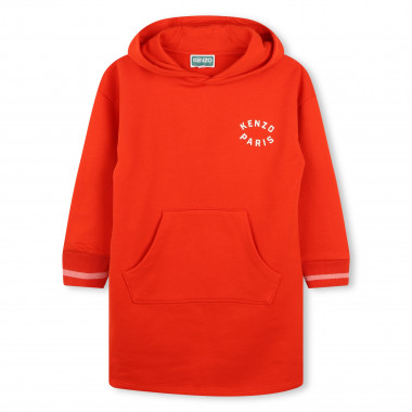 Hooded fleece dress KENZO KIDS for GIRL