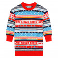 Robe en tricot jacquard KENZO KIDS pour FILLE