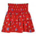 Rok met print en ruches KENZO KIDS Voor