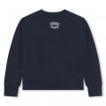 Sweat-shirt brodé en coton KENZO KIDS pour FILLE