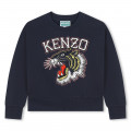 Katoenen sweater borduurwerk KENZO KIDS Voor