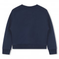 Washed fleece sweatshirt KENZO KIDS for GIRL