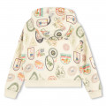 Sweat-shirt imprimé en coton KENZO KIDS pour FILLE