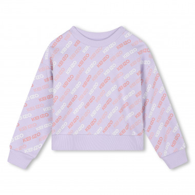 Sudadera de muletón de algodón KENZO KIDS para NIÑA