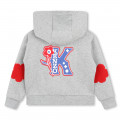 Fleece jogging cardigan KENZO KIDS for GIRL