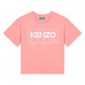 Camiseta manga corta y algodón KENZO KIDS para NIÑA