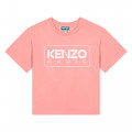 Short-sleeved cotton T-shirt KENZO KIDS for GIRL
