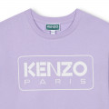 T-shirt manches courtes coton KENZO KIDS pour FILLE