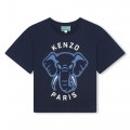 Camiseta de algodón estampada KENZO KIDS para NIÑA