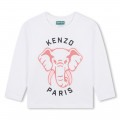 Long-sleeved cotton T-shirt KENZO KIDS for GIRL