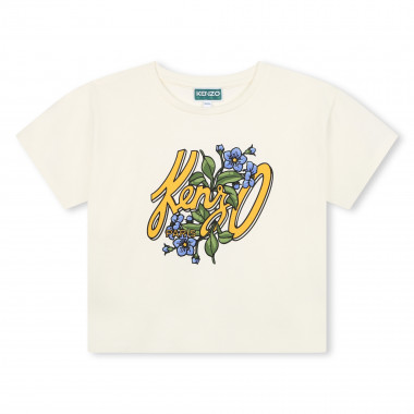 T-shirt manches courtes coton KENZO KIDS pour FILLE