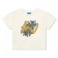 Katoenen T-shirt korte mouwen KENZO KIDS Voor