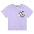 T-shirt coton manches courtes KENZO KIDS pour FILLE