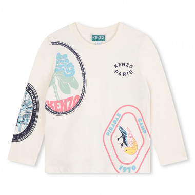 Langärmliges Baumwoll-Shirt KENZO KIDS Für MÄDCHEN