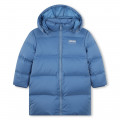 Hooded water-repellent jacket KENZO KIDS for UNISEX