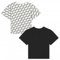 Short-sleeved T-shirts 2-pack KENZO KIDS for UNISEX