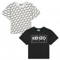 2 T-shirts met korte mouwen KENZO KIDS Voor