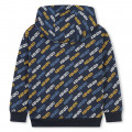 Sweat-shirt molletonné imprimé KENZO KIDS pour GARCON