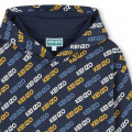 Sweat-shirt molletonné imprimé KENZO KIDS pour GARCON