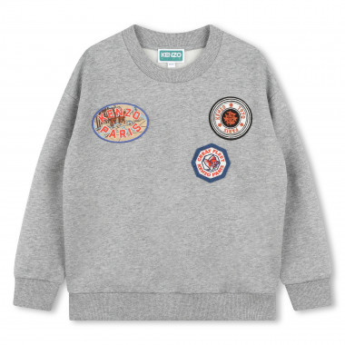 Embroidered fleece sweatshirt KENZO KIDS for BOY