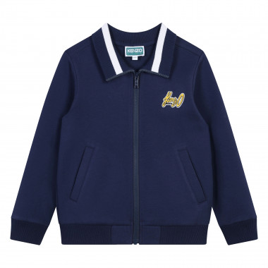 Cardigan molletonné brodé KENZO KIDS pour GARCON