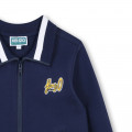 Embroidered fleece cardigan KENZO KIDS for BOY