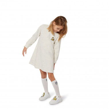 Vestido de felpa bordado KENZO KIDS para RAPARIGA
