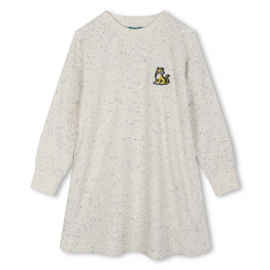 Vestido de felpa bordado KENZO KIDS para RAPARIGA