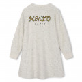 Embroidered fleece dress KENZO KIDS for GIRL