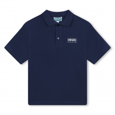 Piqué knit polo shirt KENZO KIDS for BOY