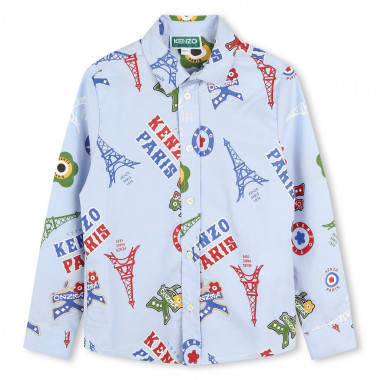Oxford printed shirt KENZO KIDS for BOY