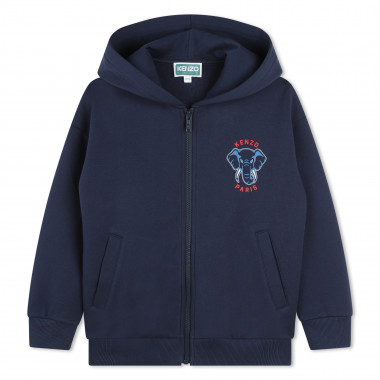 KENZO KIDS Giacca in tessuto di lana ragazzo blu Kids around