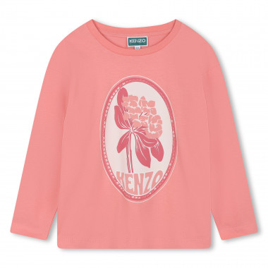 T-shirt avec imprimé placé KENZO KIDS pour FILLE