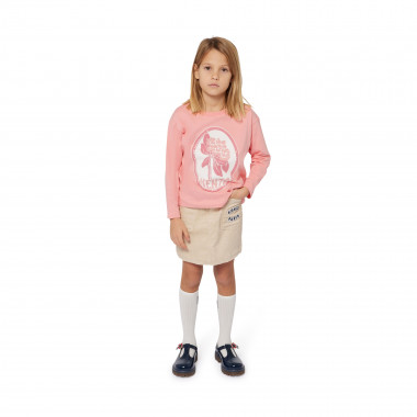 T-shirt with central print KENZO KIDS for GIRL