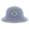 Reversible cotton bucket hat KENZO KIDS for UNISEX