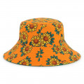Reversible cotton bucket hat KENZO KIDS for UNISEX