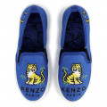 Elasticated canvas trainers KENZO KIDS for UNISEX