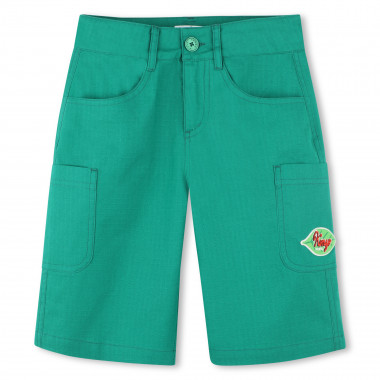 Bermuda cargo en coton KENZO KIDS pour GARCON