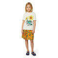 Jupe imprimée en satin coton KENZO KIDS pour FILLE