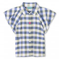 Short-sleeved cotton blouse KENZO KIDS for GIRL