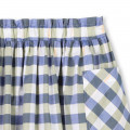 Jupe à carreaux en coton KENZO KIDS pour FILLE