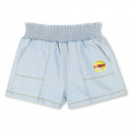 Denim shorts with pockets KENZO KIDS for GIRL