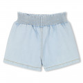 Denim shorts with pockets KENZO KIDS for GIRL