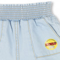 Denim shorts with pockets KENZO KIDS for GIRL