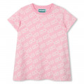 Baumwoll-Kleid mit Print KENZO KIDS Für MÄDCHEN