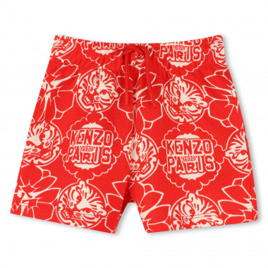 Bermuda en coton imprimé KENZO KIDS pour GARCON