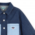 Jeansjacke mit Stickerei KENZO KIDS Für MÄDCHEN