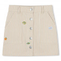 Patched cotton skirt KENZO KIDS for GIRL