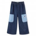 Elasticated waist jeans KENZO KIDS for GIRL