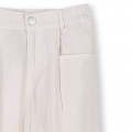 Flared poplin trousers KENZO KIDS for GIRL
